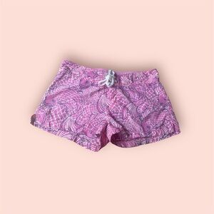 Lilly Pulitzer koi fish board shorts swim pink navy extra small